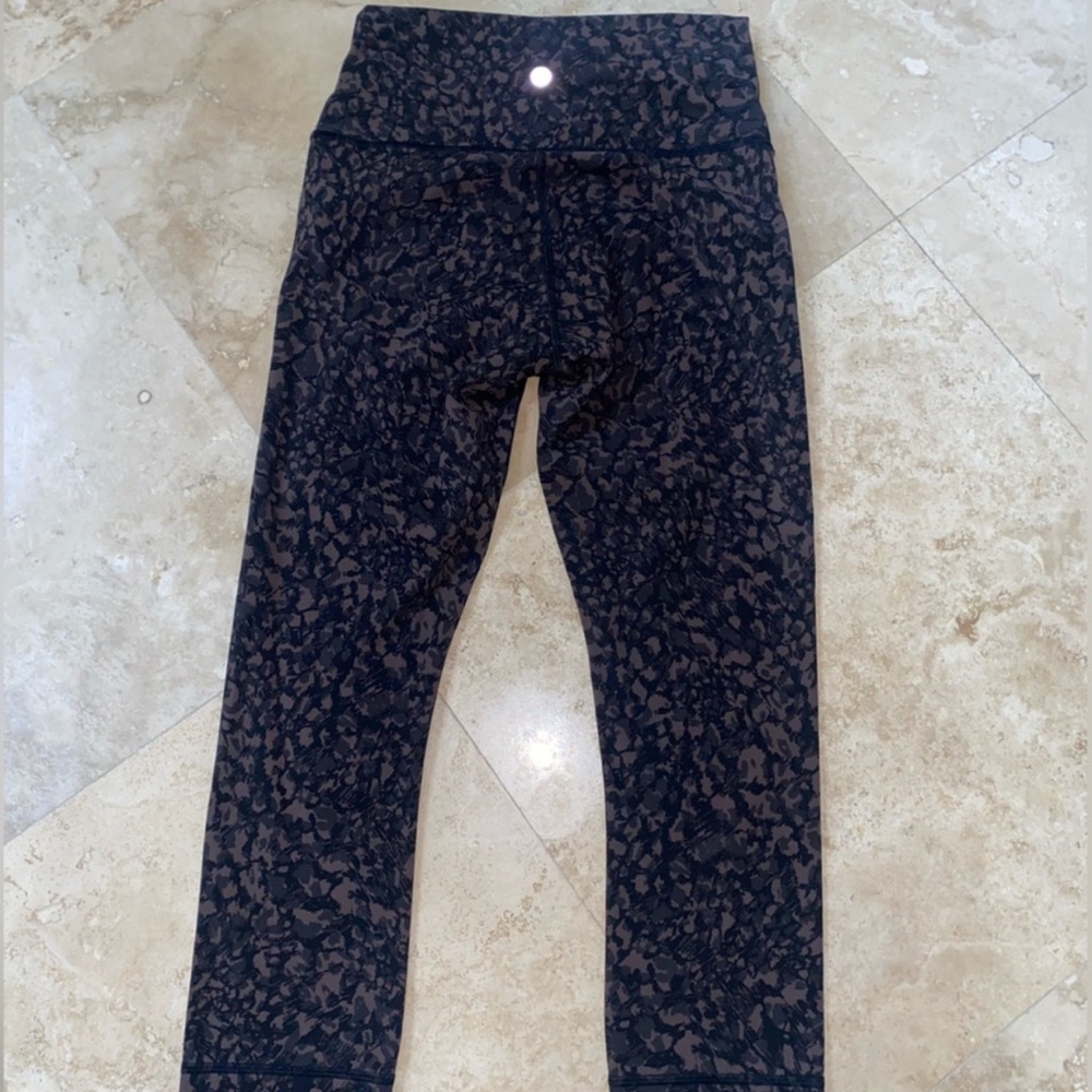 Brown  with black design. Great condition.